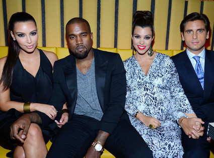 Kim Kardashian, Kanye West, Kourtney Kardashian, Scott Disick Kim Kardashian, Kanye West, Kourtney Kardashian, Scott Disick
